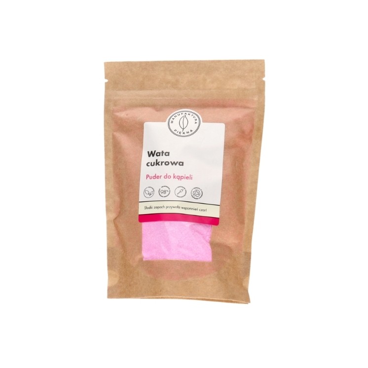 Manufaktura Piękna Poudre de bain pétillante Barbe à papa 250 g