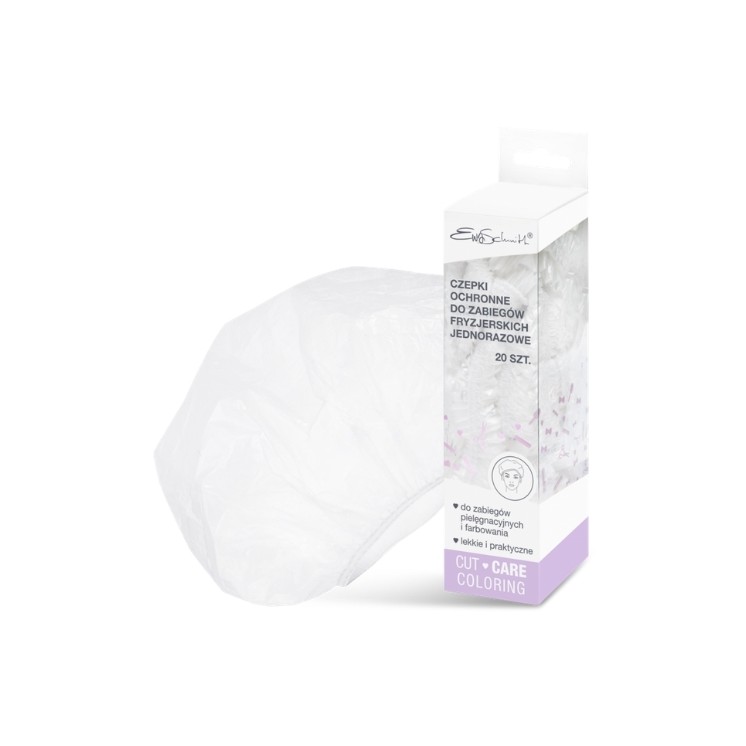 Ensemble de 20 bonnets de coiffure jetables Ewa Schmitt pour traitements cosmétiques
