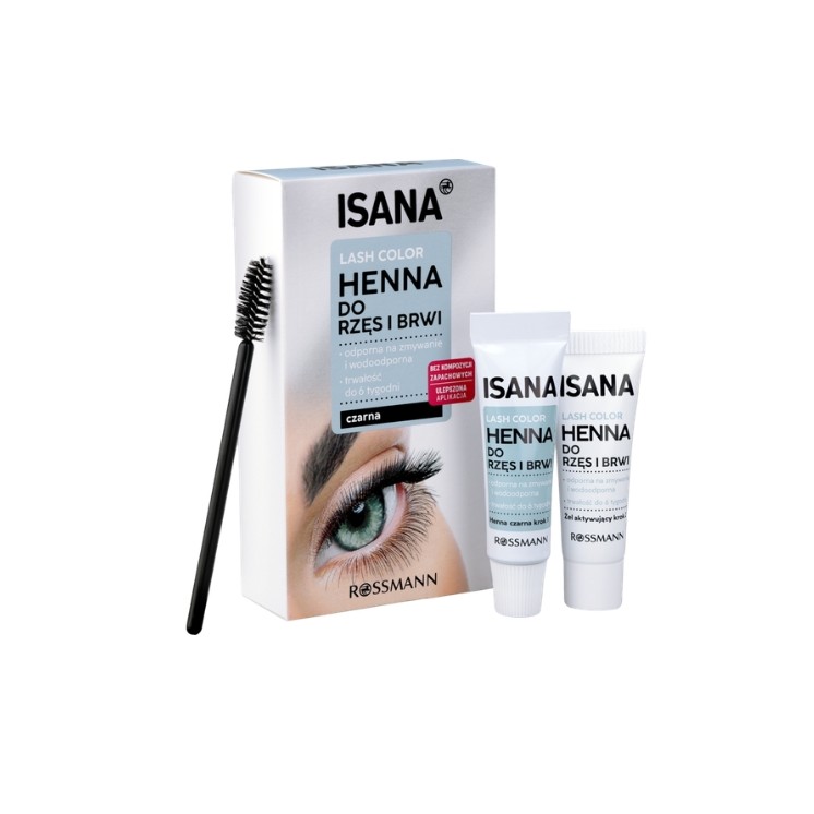 Henné Isana Lash Color pour sourcils et cils Noir 1 pièce
