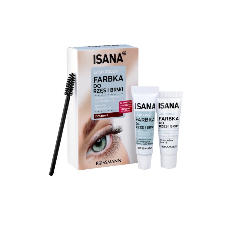 Henné Isana Lash Color pour sourcils et cils, brun, 1 pièce