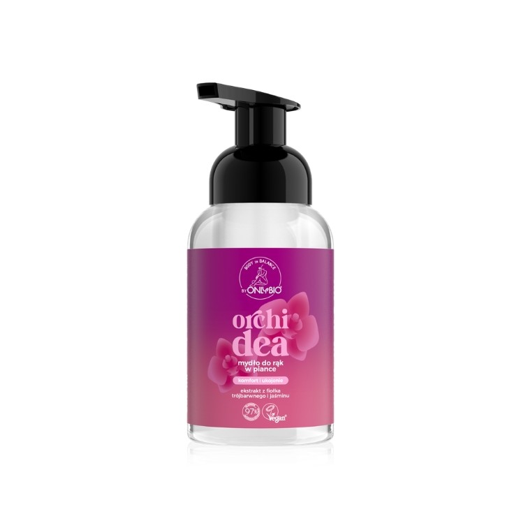 Savon moussant pour les mains ONLYBIO Body in Balance Orchidée 250 ml