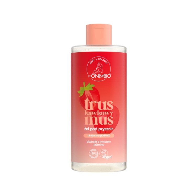 ONLYBIO Gel douche mousse fraise Body in Balance 300 ml