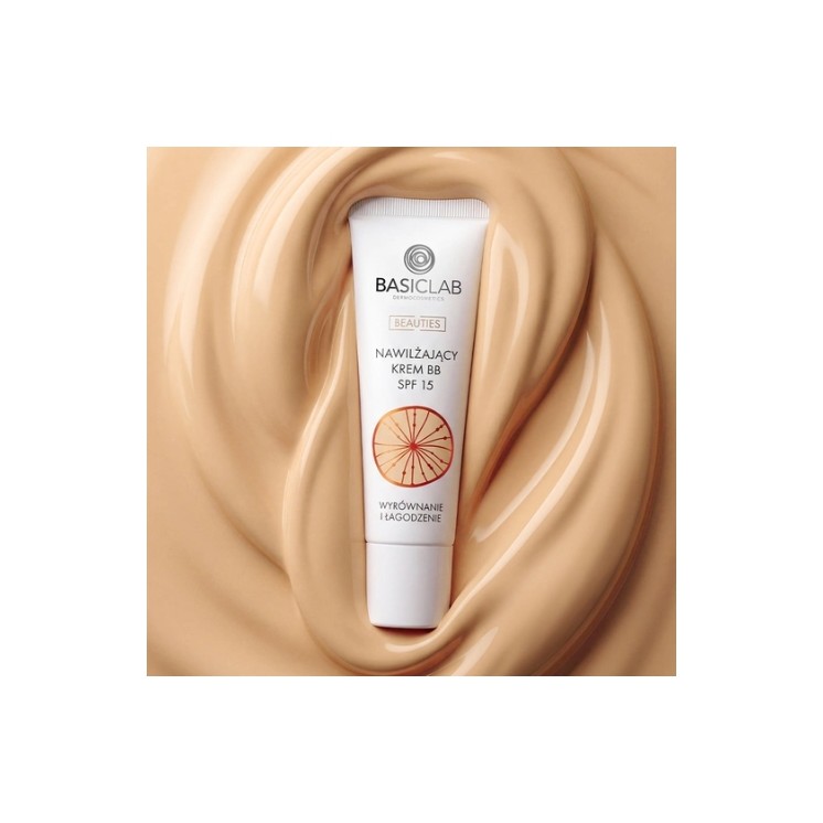 BasicLab Dermocosmetics Beauties Crème BB Hydratante SPF15 /310/ Honey Équilibrante et Apaisante 33 ml
