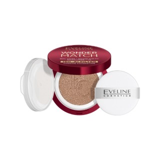 Fond de teint cushion Eveline Wonder Match Covering avec niacinamide /03N/ Nude 15 g