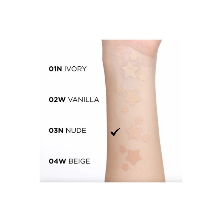 Fond de teint cushion Eveline Wonder Match Covering avec niacinamide /03N/ Nude 15 g