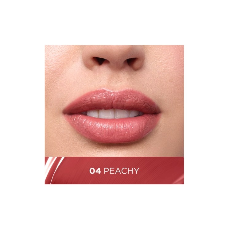 Rouge à lèvres liquide longue tenue Eveline VinyLove effet brillant /04/ Peachy 4 ml
