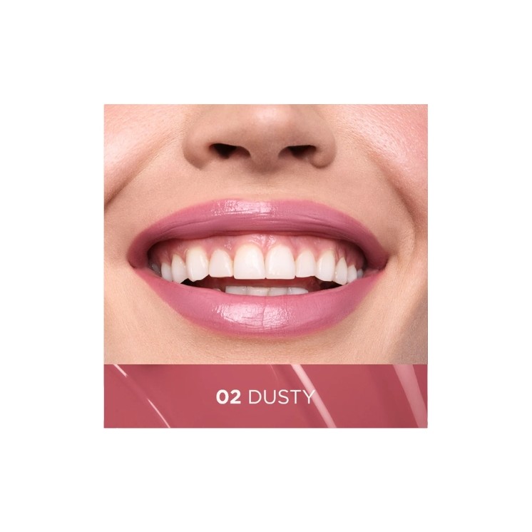 Rouge à lèvres liquide longue tenue Eveline VinyLove effet brillant /02/ Dusty 4 ml