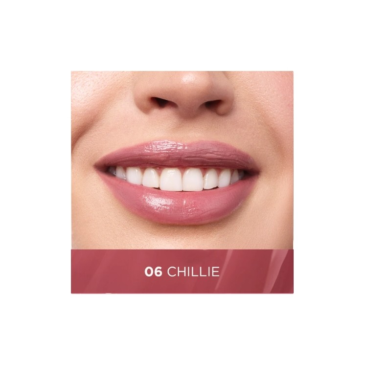 Rouge à lèvres liquide longue tenue Eveline VinyLove effet brillant /06/ Chillie 4 ml