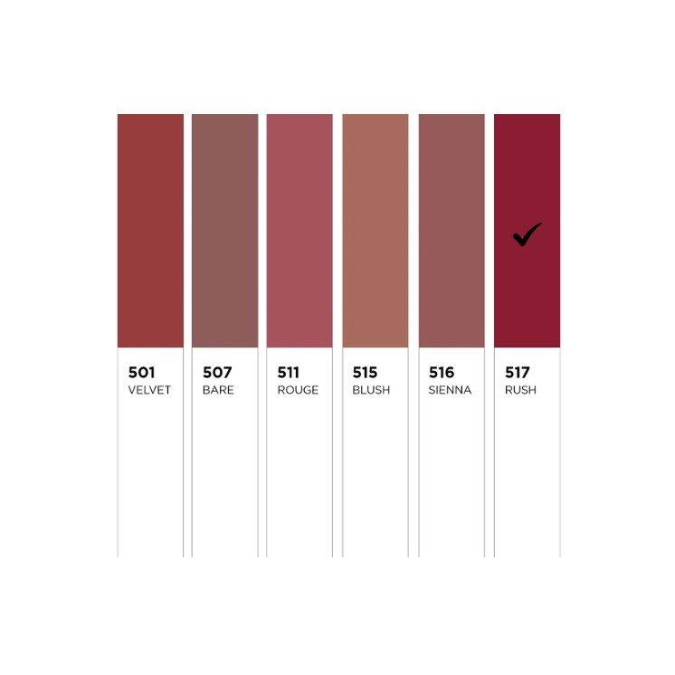 Eveline Celebrity Lips Creamy Satin Finish Lipstick /517/ Rush 1 pc