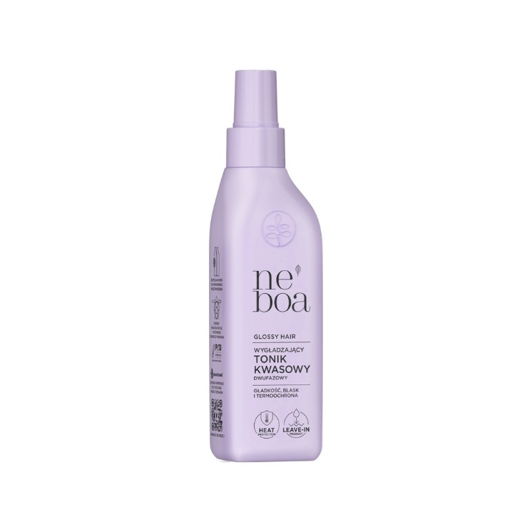 Neboa Glossy Hair, lotion capillaire biphasée lissante à l'acide glycolique 200 ml