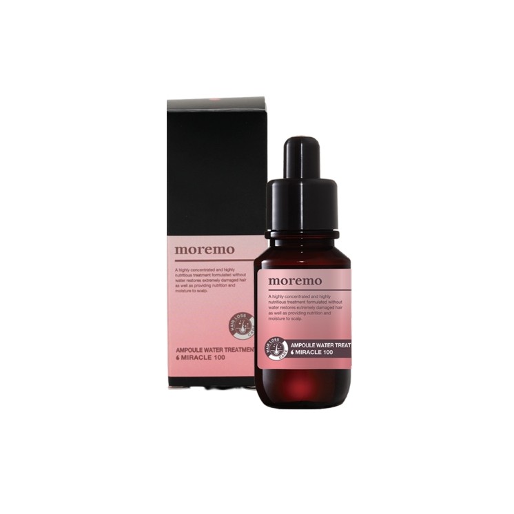 Ampoule nourrissante Moremo Water Miracle 100 pour le cuir chevelu et les cheveux 30 ml