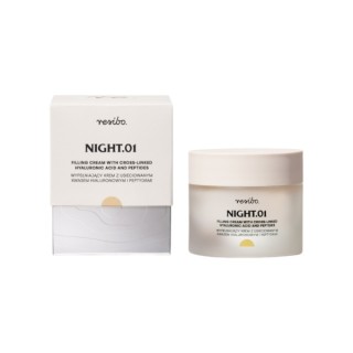 Resibo Night.01 Crème de nuit repulpante pour le visage à l'acide hyaluronique 50 ml