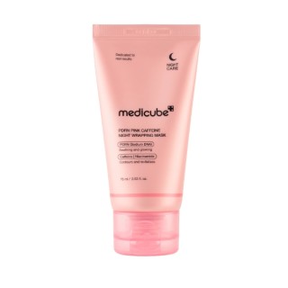 Masque de nuit enveloppant lissant et raffermissant Medicube PDRN à la caféine Pink , 75 ml