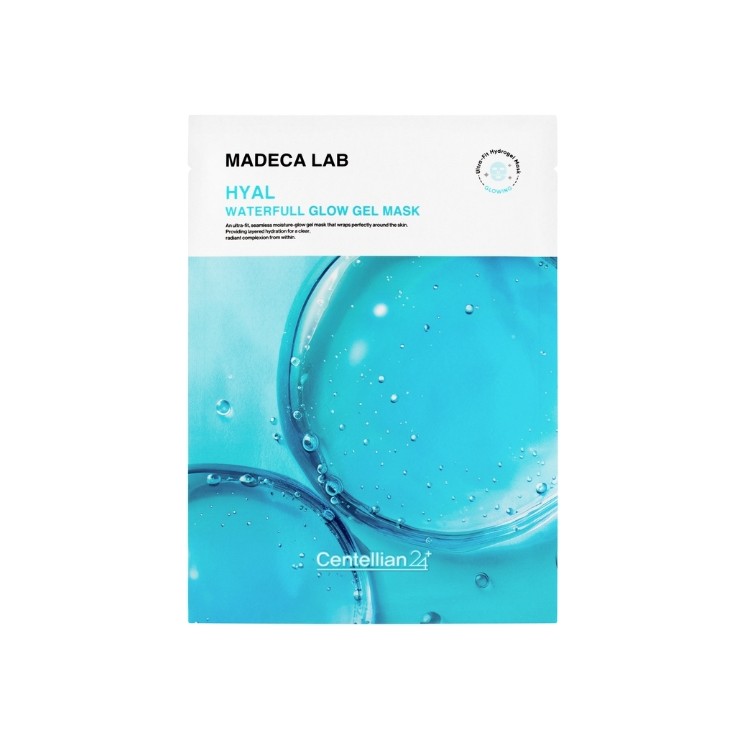 Centellian24 Hyal Waterfull Glow Gel Mask Zestaw nawilżających maseczek żelowych do twarzy 5 x 22 ml