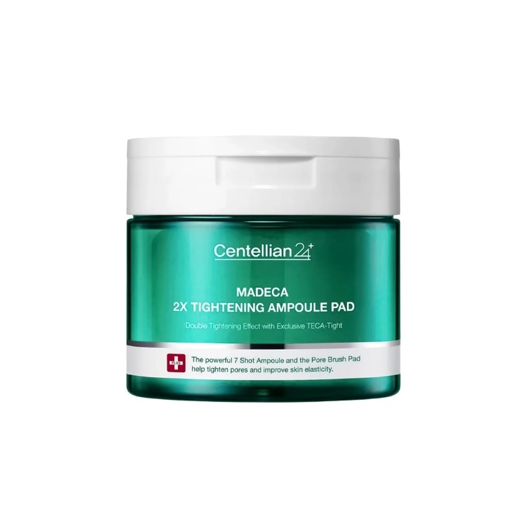 Centellian24 Madeca Double Tightening Ampoule Pad, disques visage imprégnés de sérum raffermissant, 60 unités