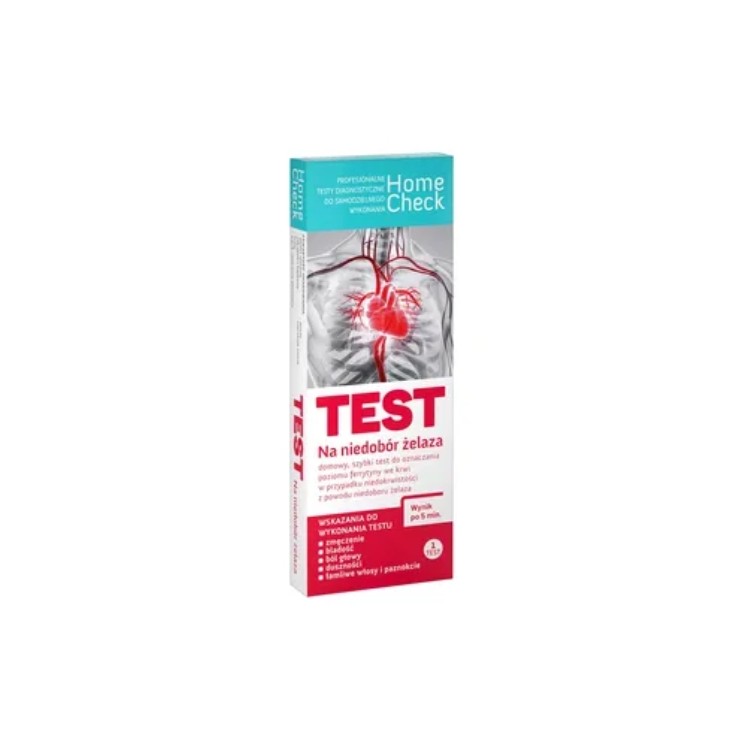 Cassette de test de carence en fer Home Check, 1 pièce.