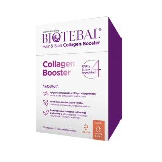 Biotebal Booster Collagen pour cheveux et Skin Peach Sunny 8 g x 30 sachets
