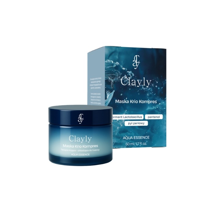 Masque visage compresse cryogénique apaisant et rafraîchissant Clayly Aqua Essence 50 ml