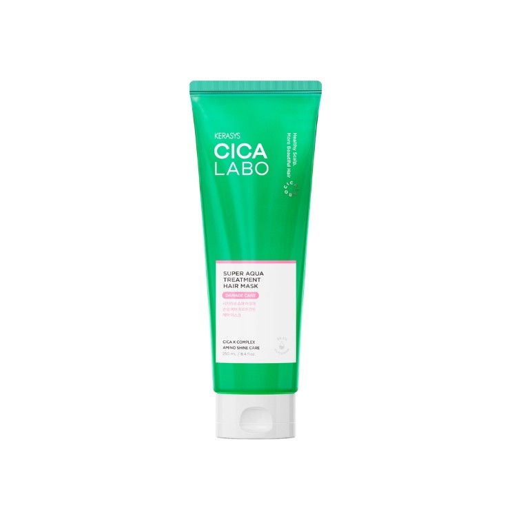 Masque Kerasys Cica Labo Super Aqua pour cheveux secs, abîmés et fragilisés 250 ml