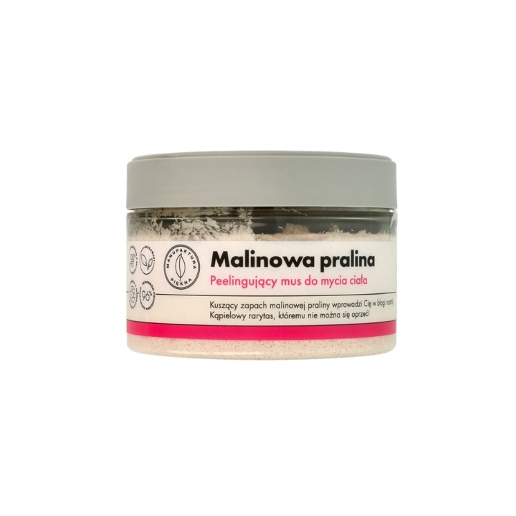 Manufaktura Piękna Mousse Lavante Exfoliante Corps Framboise Praliné 250 g