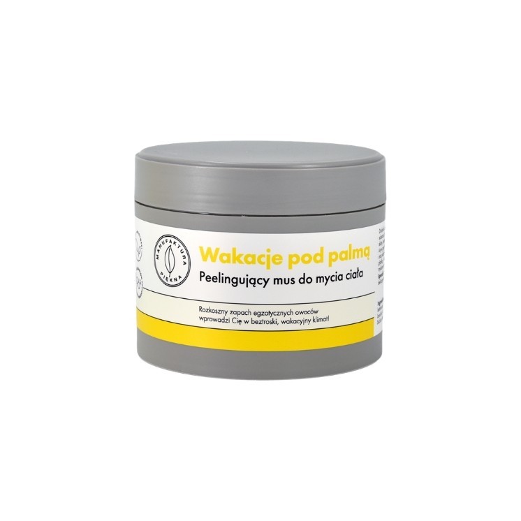 Mousse lavante exfoliante pour le corps Manufaktura Piękna Vacances sous les palmiers 250 g