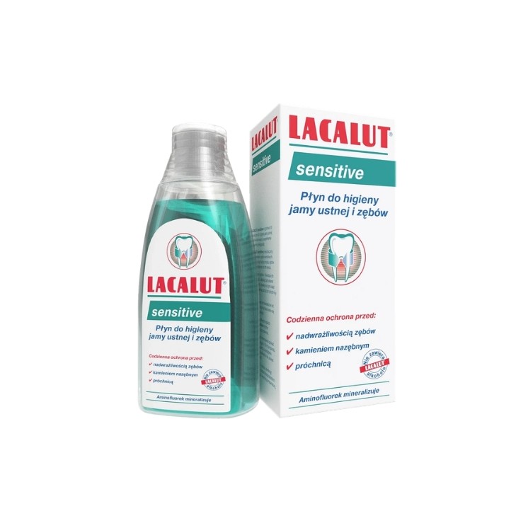 Lacalut Sensitive Płyn do płukania jamy ustnej i zębów 300 ml