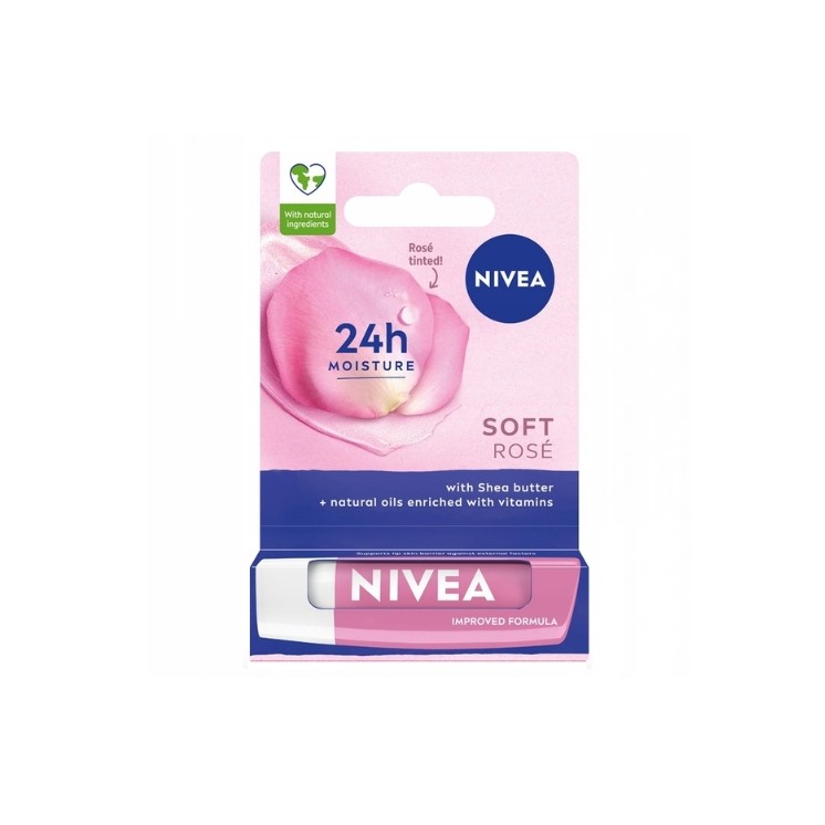 Nivea Protective Lipstick Soft Rose 4.8 ml