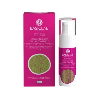 BasicLab Esteticus wzmacniające Serum tonujące do twarzy z 10% kompleksem czynnika wzrostu EGF 30 ml