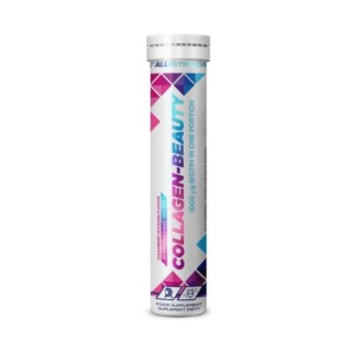 AllNutrition Collagen Beauty Fraise-Rhubarbe 20 comprimés effervescents