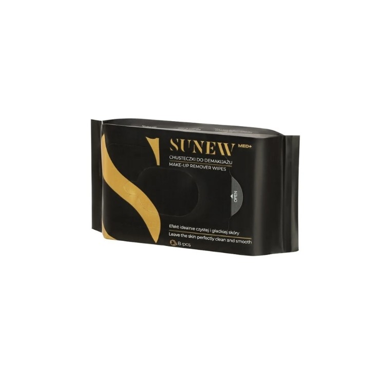 Lingettes démaquillantes Black Sunew Med+ (8 unités)