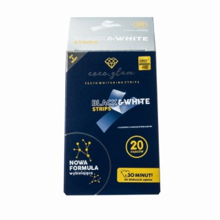 Bandes blanchissantes pour dents Coco Glam Black et White (20 unités)
