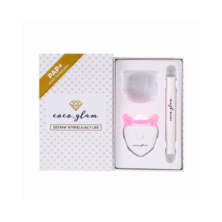 Coco Glam Pap+ Zestaw do wybielania zębów Biały 1 sztuka