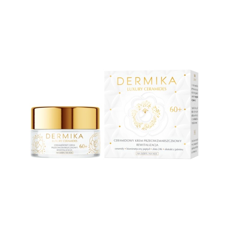Crème visage revitalisante anti-rides Dermika Luxury Ceramides 60+ 50 ml