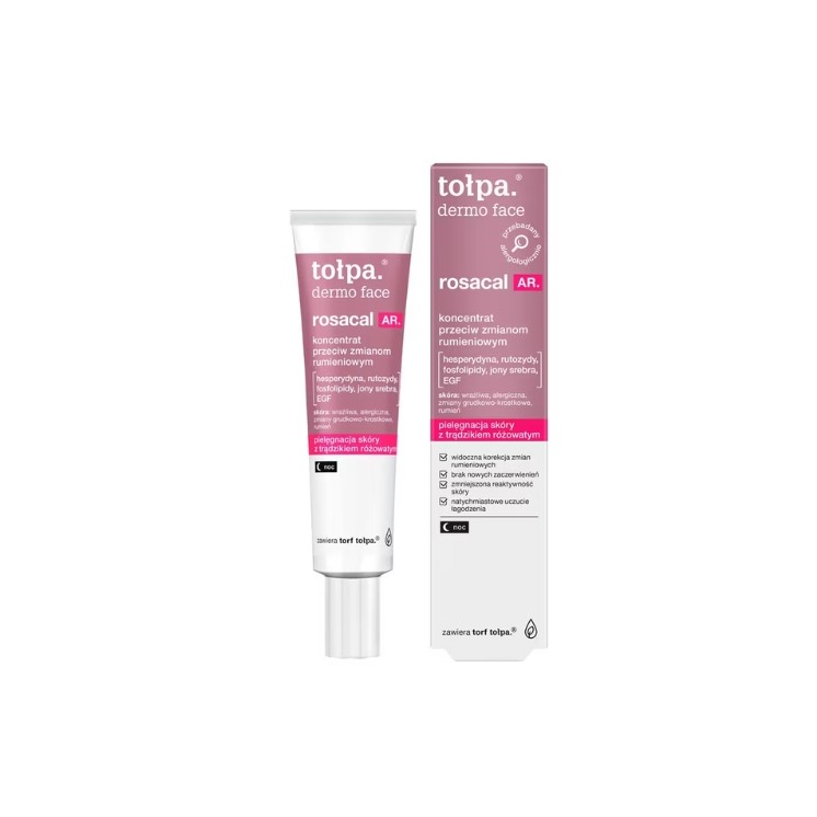 Tołpa Dermo Face Rosacal AR. Concentré de nuit anti-érythème 40 ml