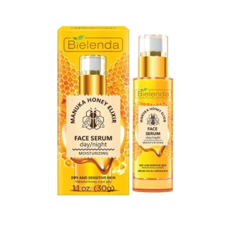 Sérum visage nourrissant et hydratant jour/nuit au Manuka Honey Bielenda Nutri Elixir 30 ml