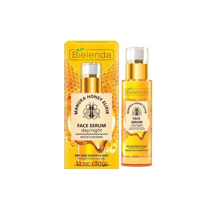 Bielenda Manuka Honey Nutri Elixir odżywczo-nawilżające Serum do twarzy dzień/noc 30 ml
