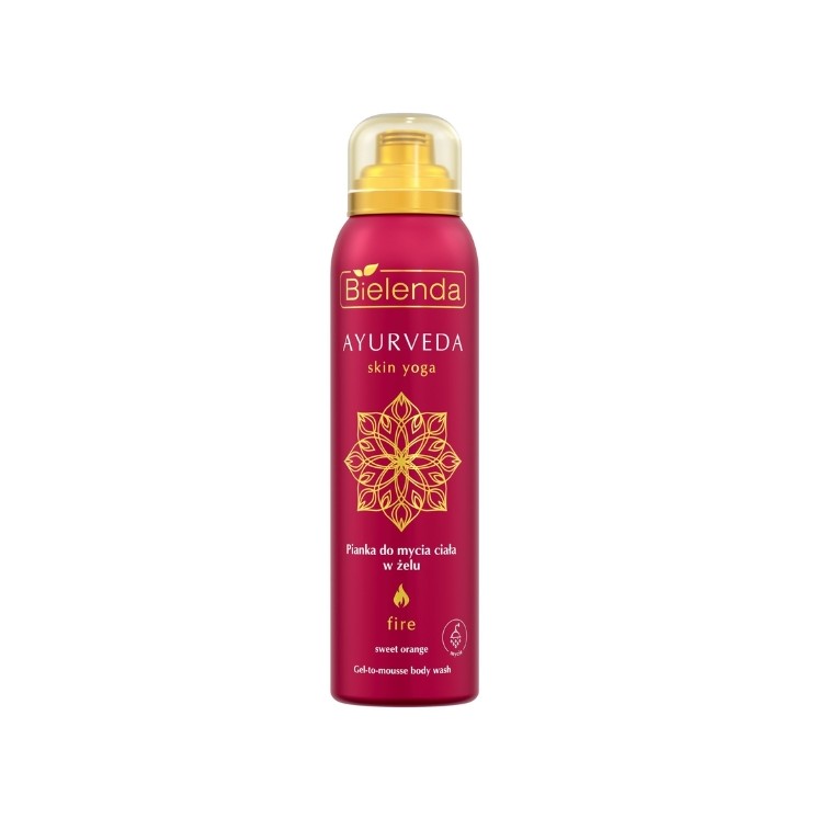 Bielenda Ayurveda Skin Yoga Pianka do mycia ciała w żelu Fire 150 ml