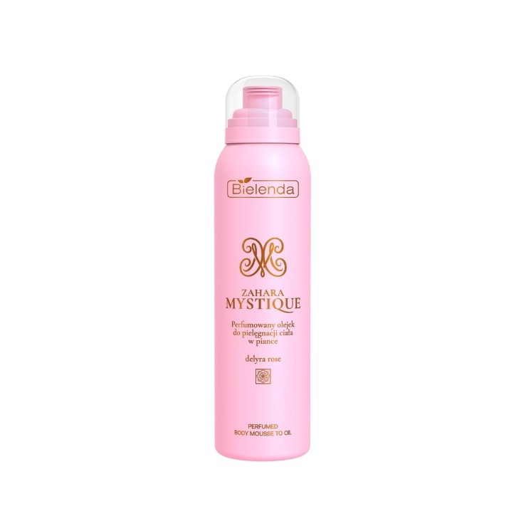 Huile corporelle parfumée Bielenda Zahara Mystique Delyra Rose en mousse 150 ml