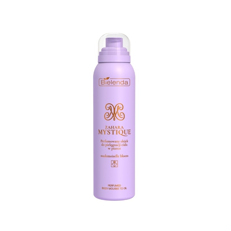 Huile corporelle parfumée Mademoiselle Bloom de Bielenda Zahara Mystique en mousse 150 ml