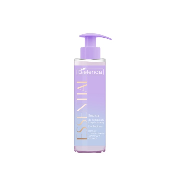 Émulsion émolliente Essential Bielenda pour le démaquillage et le nettoyage du visage 190 ml