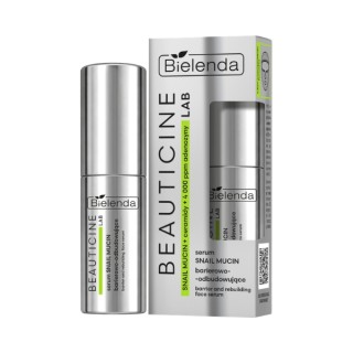 Sérum visage régénérant barrière cutanée Bielenda Beauticine Lab à la bave d'escargot 30 ml