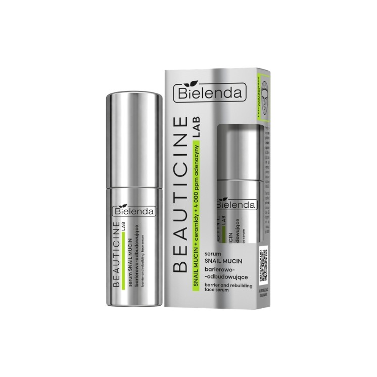Bielenda Beauticine Lab barrier-regenerating face serum with snail slime 30 ml