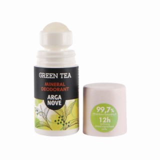 Déodorant Roll-on minéral à l'alun Arganove, thé Green 50 ml