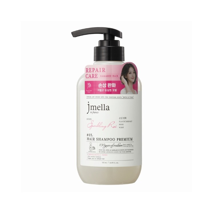 Shampoing régénérant parfumé Rose pétillante Jmella in France 500 ml