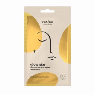 Masque en tissu illuminateur Resibo Glow Star (1 pièce)