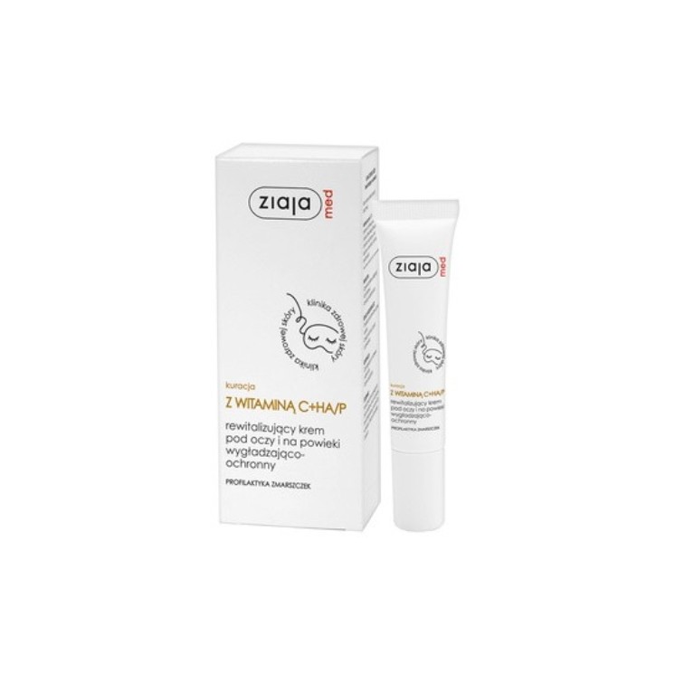 Crème revitalisante contour des yeux et paupières Ziaja Med Vitamine C + HA/P 15 ml
