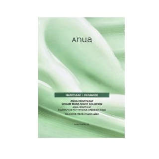 Masque de nuit crémeux Anua Heartleaf + Céramide à la feuille de cœur 25 ml