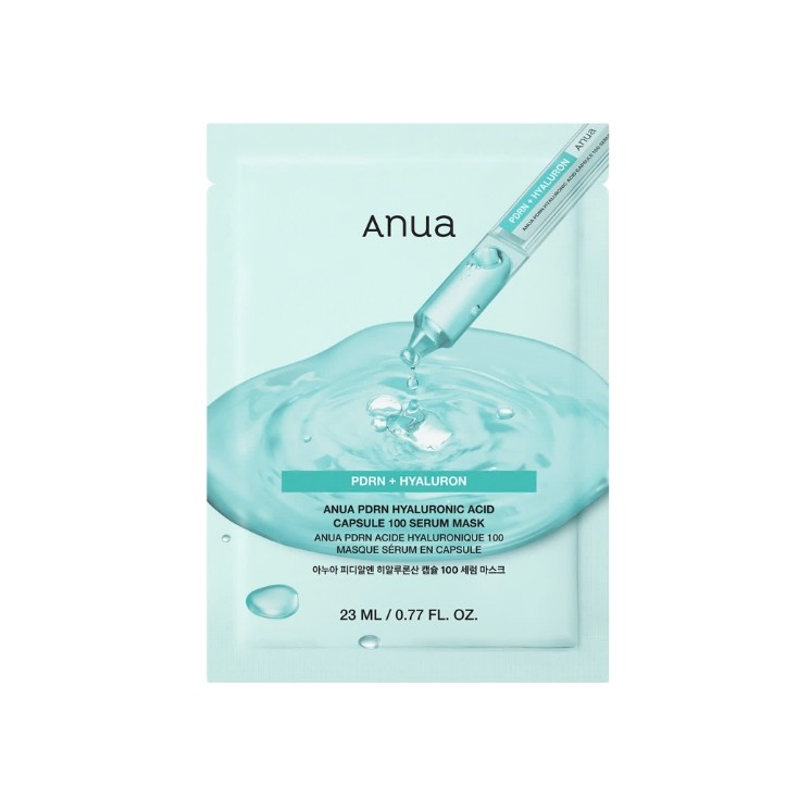 Masque sérum hydratant Anua PDRN à l'acide hyaluronique en capsules de 100 ml (23 ml)