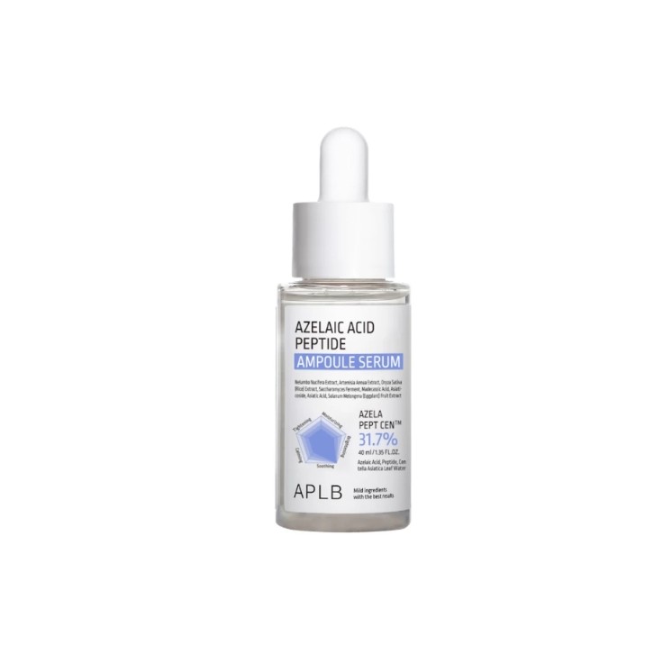 Sérum hydratant visage APLB à l'acide azélaïque et aux peptides, en ampoules, enrichi en Centella Asiatica, 40 ml