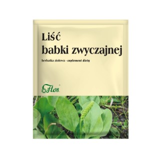 Flos Liść babki zwyczajnej Herbatka ziołowa 50 g